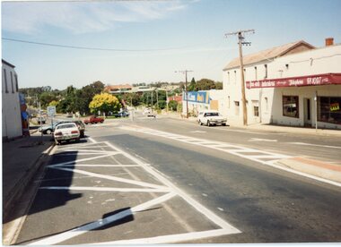 Photograph, Main and Wimmera Street Stawell looking south c1990 -- Coloured