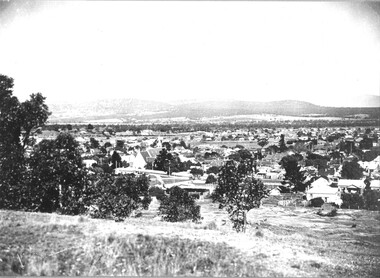 Photograph, Big Hill Area overlooking Stawell with the Catholic Church on the left