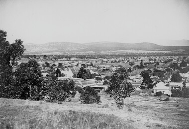 Photograph, Big Hill Area overlooking Stawell with the Catholic Church on the left