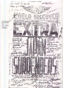 Document, H.M.A.S. Stawell Corvette Class -- Collection of Autographs