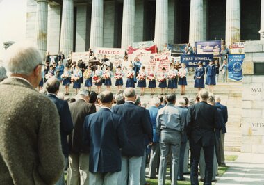 Photograph, H.M.A.S. Stawell Corvette Class -- Melbourne Shrine 1986-1988