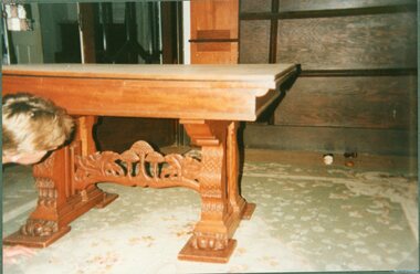 Photograph, Furniture Draw Extension Table -- designed & made by Mr R L Henderson -- Coloured