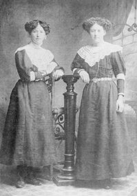 Photograph, Miss Victoria Davidson later Jeffries & Miss Ethel Mary Davidson later Gehan -- Studio Portrait