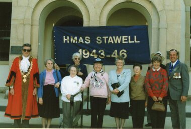 Photograph, H.M.A.S. Stawell Association on ANZAC DAY 1992 Coloured