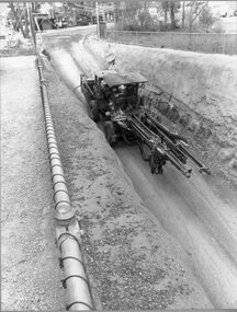 Photograph, Stawell Joint Venture, Magdala Gold Mining's Jumbo Drilling Machine in the decline entrance
