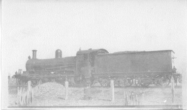 Photograph, Steam Locomotive at Navarre 1922