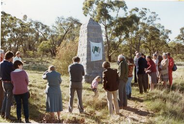 Photograph, Major Mitchell restored plaque unveiling on the Western Highway