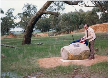 Photograph, Major Mitchell Trail Plaque At Wal Wal on the Stawell to Warracknabeal Road