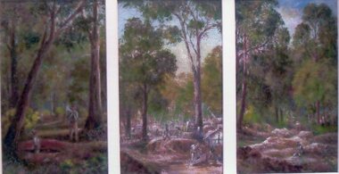Photograph, Mr Will Rees' Painting "Gold Rush" poss 1916