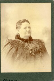 Photograph, Mrs Sarah Eliza Goldsworthy nee Unknown -- Studio Portrait