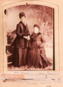 Photograph, Jane Phillips and Sarah Parker who married Jonathon Phillips in 1850