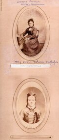 Photograph, Mrs Mary Ellen Johnson nee Hughes -- 2 Photos -- Studio Portraits