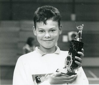 Photograph, Senior Boys Best & Fairest at Indoor Cricket is Lucas Hiosking 1991