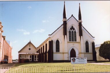 Photograph, Stawell Methodist Church in Main Street Stawell showing the Wesley Centre