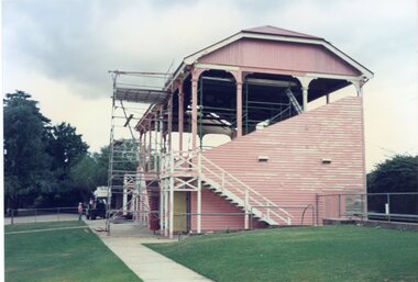 Photograph, Central Park Grandstand -- 4 Photos -- Coloured