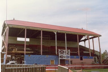 Photograph, Central Park Grandstand with Commemoration Plaques -- 4 Photos -- Coloured