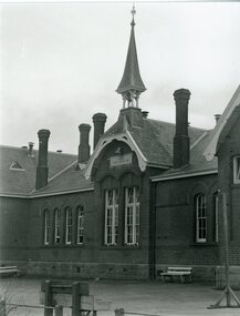 Photograph, Stawell Primary School Number 502 showing the  Front of Building and Bell Tower