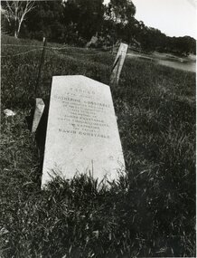 Photograph, Mrs Catherine Constable nee Moray 1877 -- Grave Marker