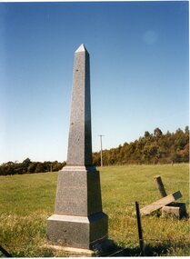 Photograph, “Moray” Grave Marker in a Private Cemetery 1998 -- Coloured