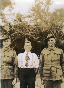 Photograph, Mr Walter Delahoy, Mr Oriel Delahoy & Mr Keith Delahoy WW2