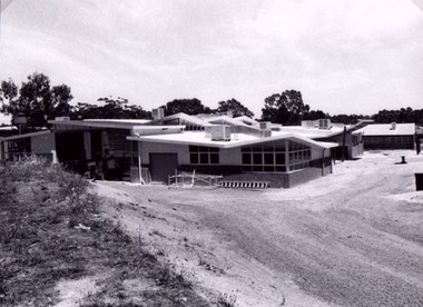 Photograph, Wonga Campus Stawell Secondary College showing building extensions at rear of campus 2000