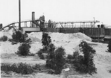 Photograph, Wonga Cyanide Plant and haulage ramp