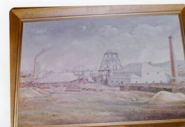 Photograph, Famous North Cross Reef Gold Mine painting by Mr Will Rees