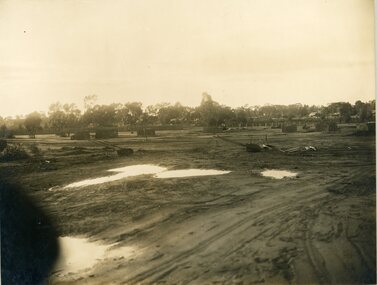 Photograph, North Western Woollen Mills -- Preparing the Site