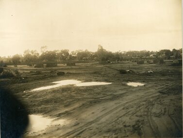 Photograph, North Western Woollen Mills -- Preparing the Site