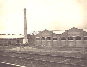 Photograph, North Western Woollen Mills during Construction