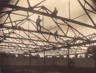 Photograph, North Western Woollen Mills during Construction
