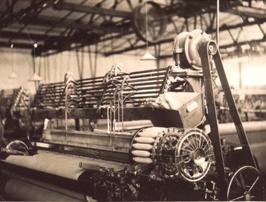 Photograph, North Western Woollen Mills featuring a Northrop Loom