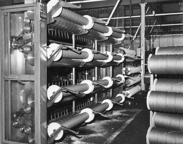 Photograph, North Western Woollen Mills -- Carding Plant