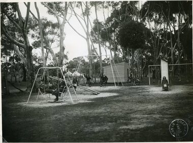 Photograph, Grampians Gate Caravan Park Playground c1940