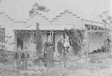 Photograph, Mr Thomas Hutchings' Family Home c1866