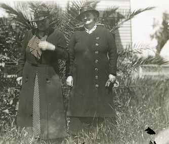 Photograph, Two photographs. May and Helen McGregor & Mr Bill McGregor with unknown lady