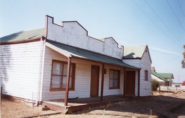 Photograph, Rebuilt Edwards' Shop in 2004 -- rebuilt on same site by Mr Edwards' Son -- Coloured