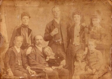 Photograph, Mr Charles Alfred Akins & Family -- Studio Portrait