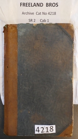 Archive, Freeland Bros  Debtors Ledger Cash Book and Summary Financial Statement (1912-1913 and 1961-1969), 1912 - 1913 and 1961 - 1969