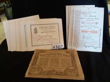 Certificate, 1907-1908