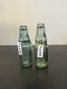 Functional object - Realia, Two Glass Soda Water Bottles F & A Ormston, 1913-1923
