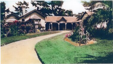 Photograph, "Whitehall House" -- MrJohn Hutching’s Second Home in Greens Creek 1915