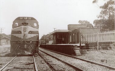 Photograph, Railway Station at Great Western with Diesel Engine 1983