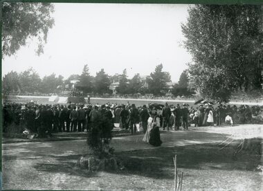 Photograph, Central Park Unidentified event possibly Easter Gift c1880-1890