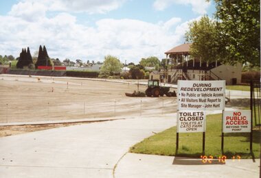 Photograph, Central Park Redevelopment of the Oval October 2002 -- 4 Photos -- Coloured