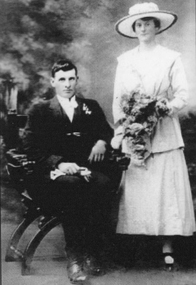 Photograph, Mr Walter Puchcard & Mrs Ethel Punchard nee Unknown -- Studio Portrait