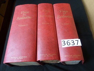 Book, Education Department of Victoria, Vision & Realization Vol 2 - Previously Cat No 3637, 1973