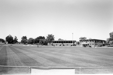 Photograph, Central Park Oval c 1999 with Grandstand and Clubrooms