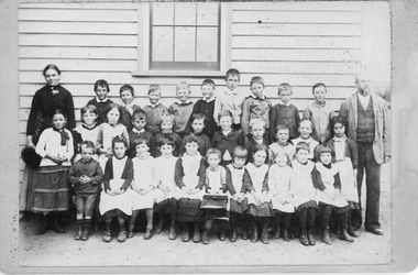 Photograph, Great Western School with Students & Mr Carse as Head Teacher c1880's, 1880's