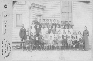 Photograph, Will S Anderson - Photographer, Great Western School with Students & Teachers c1880's, 1880's